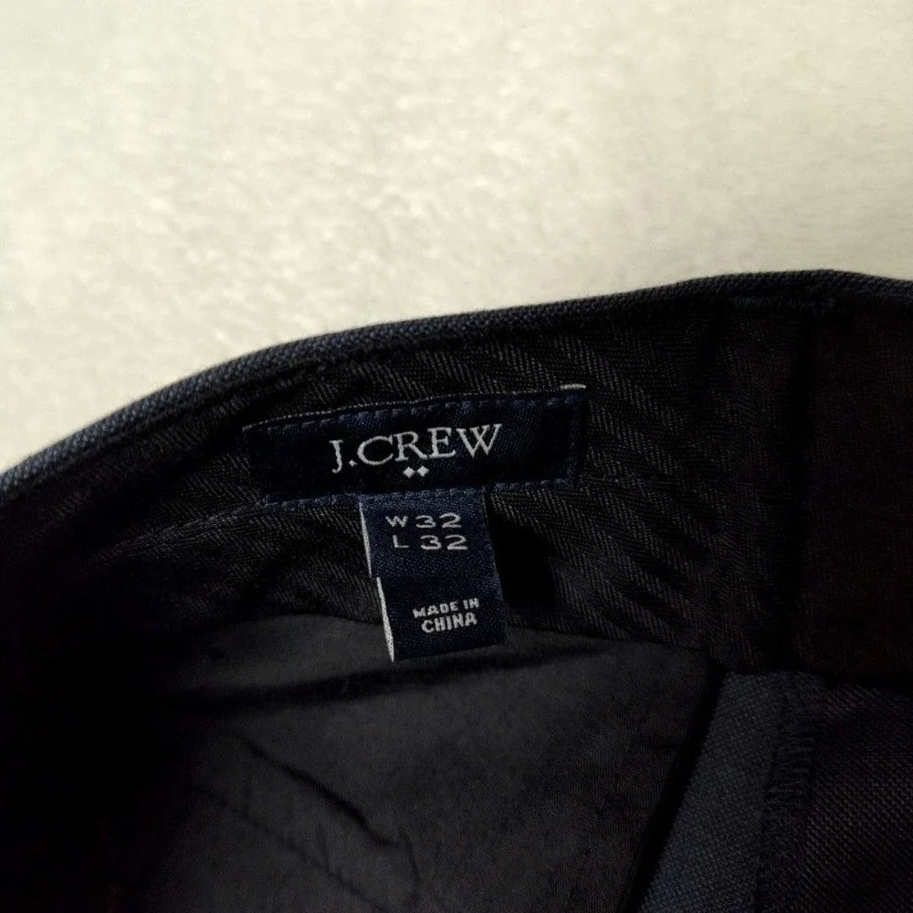 JCrew Pants Mens 32x32 Gray Thompson Tweed Wool Slim Dress Suit‎ Slacks Work